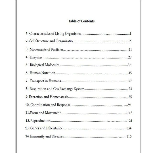 Notes Ahmed Wael Edexcel O.L Human Biology (4HB1)